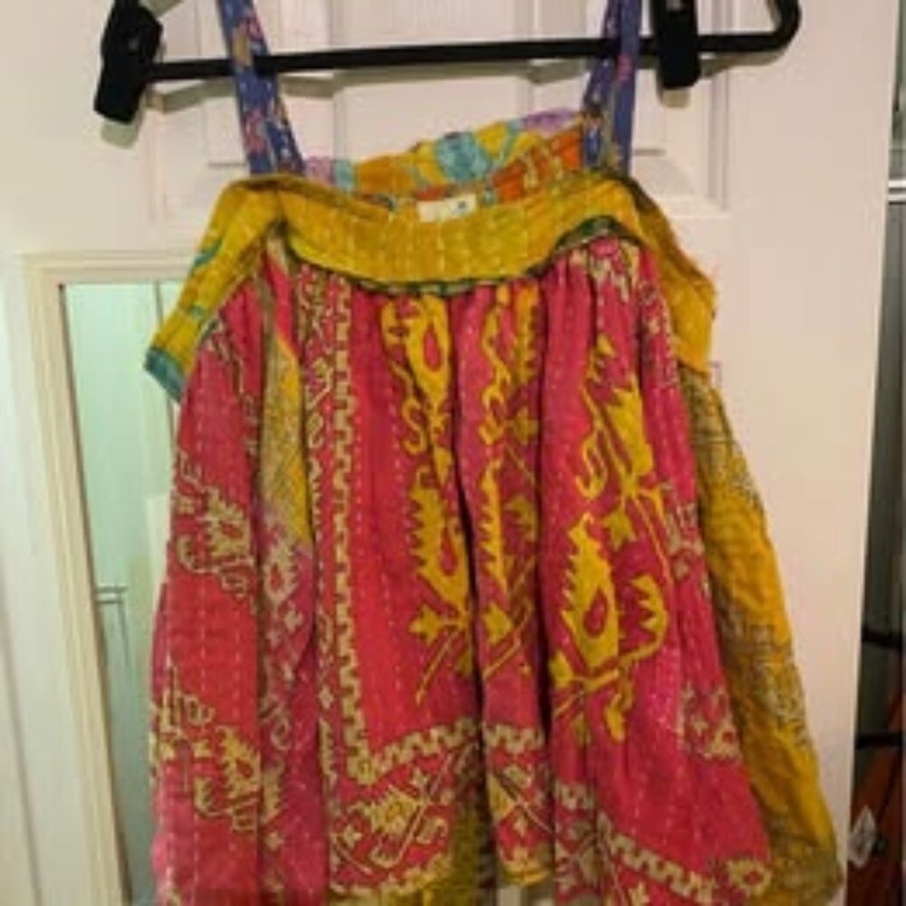 Jaded Gypsy Kantha Swing Top Free Size New With Tag